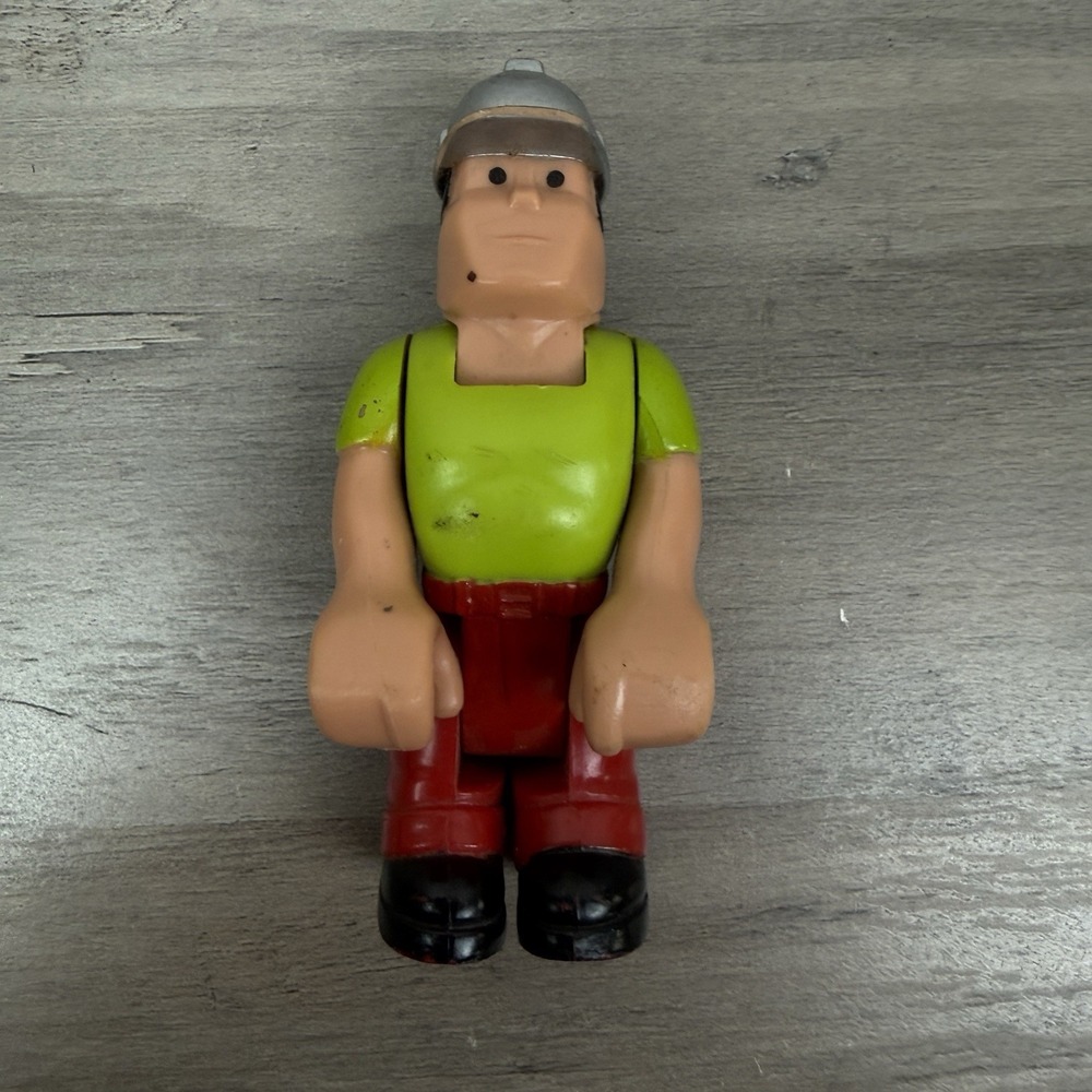 Vtg Fisher Price Lot Of 3 Husky Helpers Play Action Figures Cowboy Construction - Picture 7 of 8